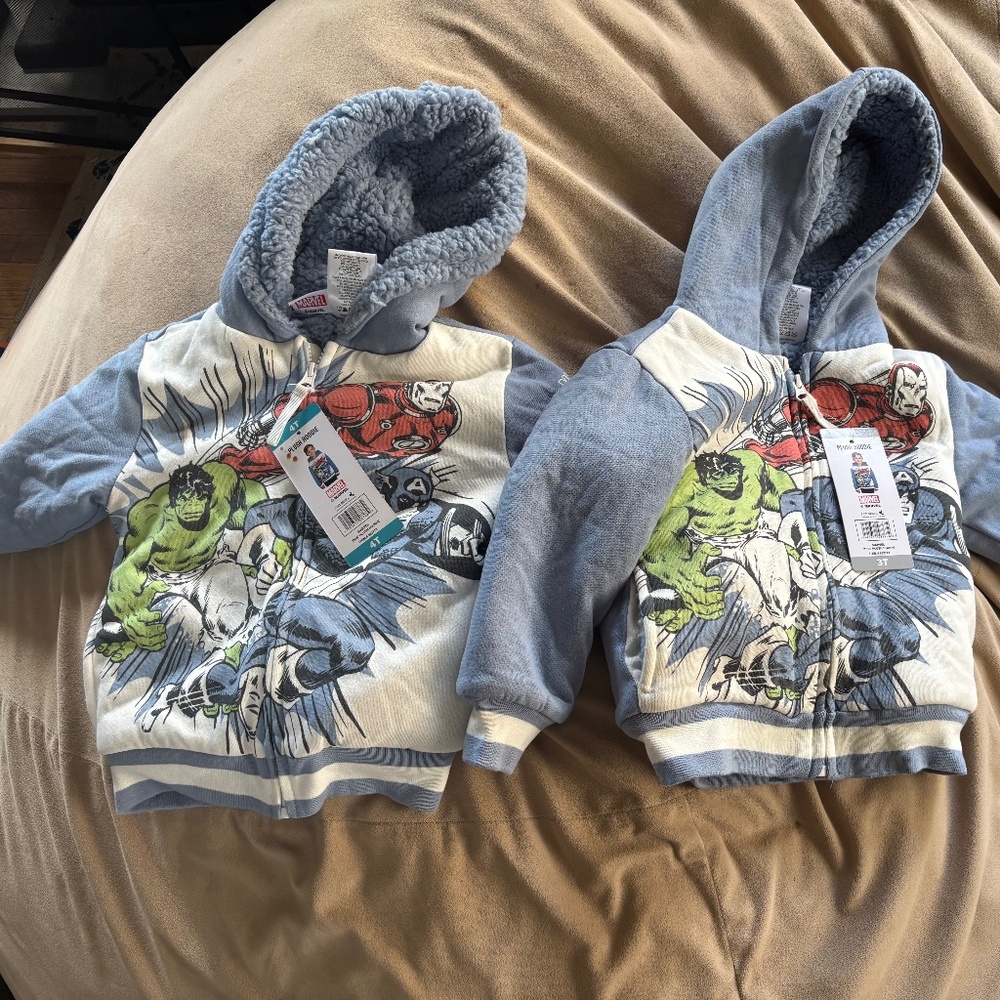 Boys Matching Insulated Full Zip New